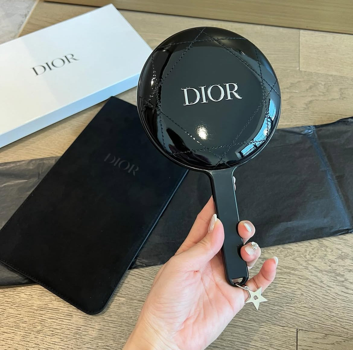 Dior hand mirror