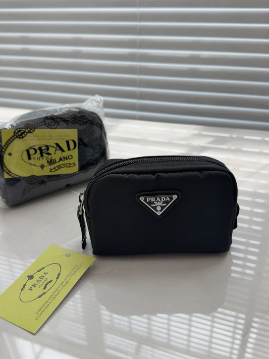 Prada Nylon Black Cosmetic Pouch