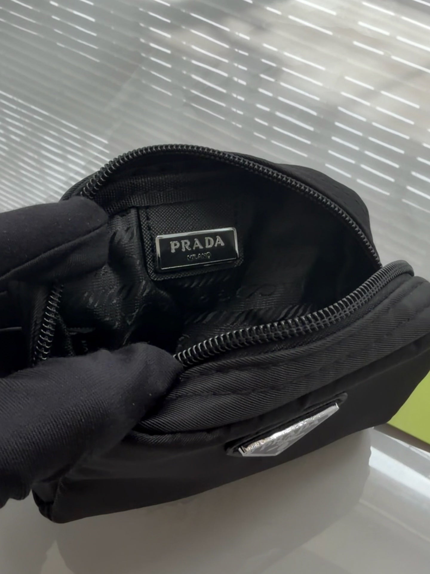 Prada Nylon Black Cosmetic Pouch