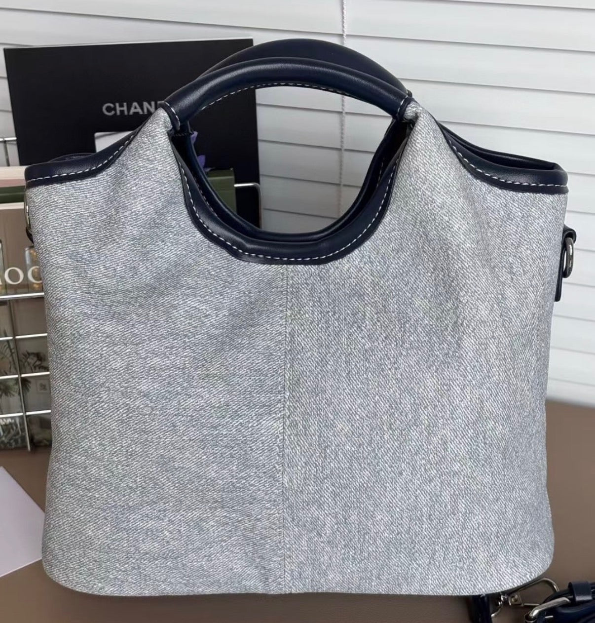 Chanel tote and pouch