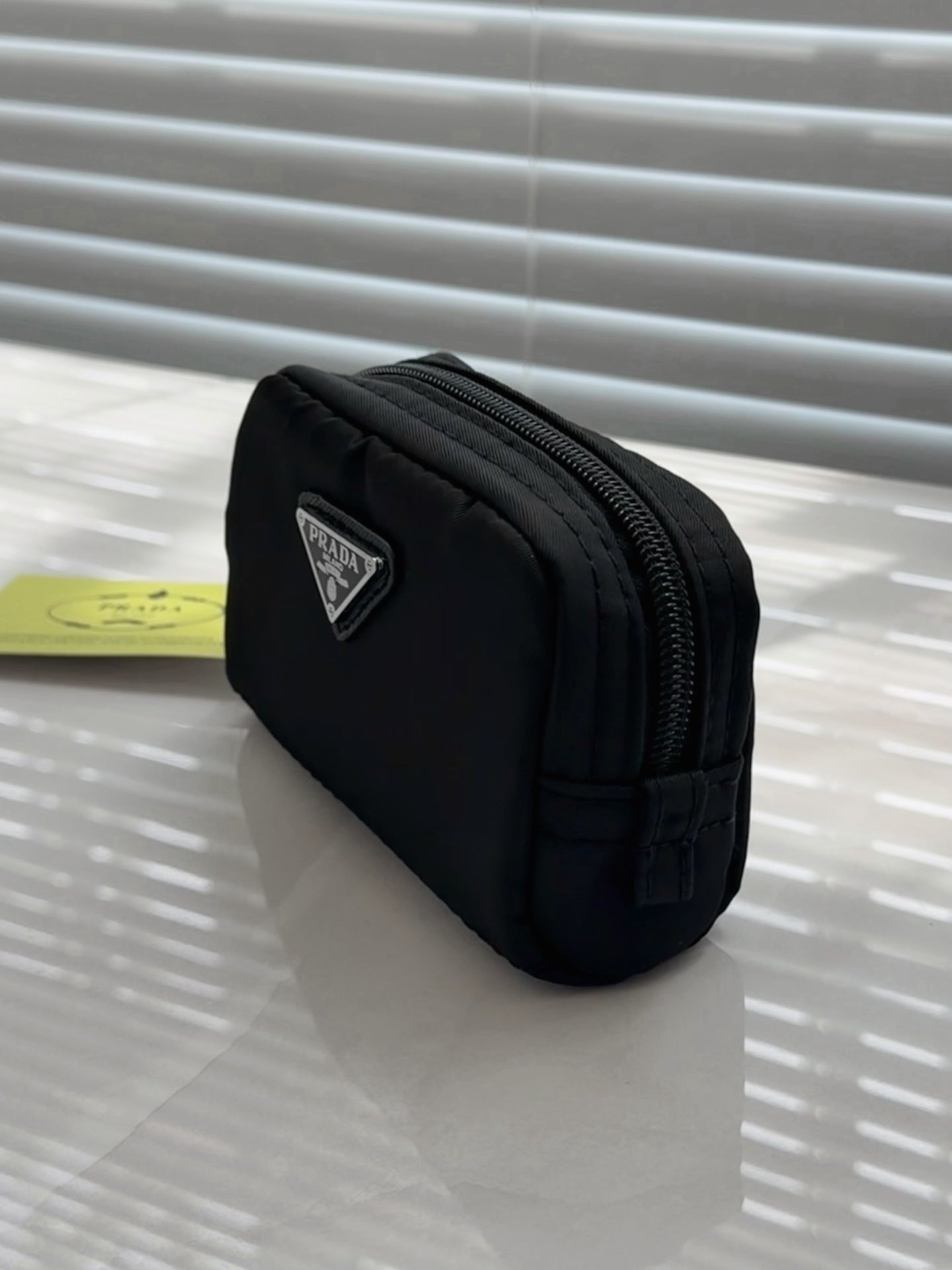 Prada Nylon Black Cosmetic Pouch