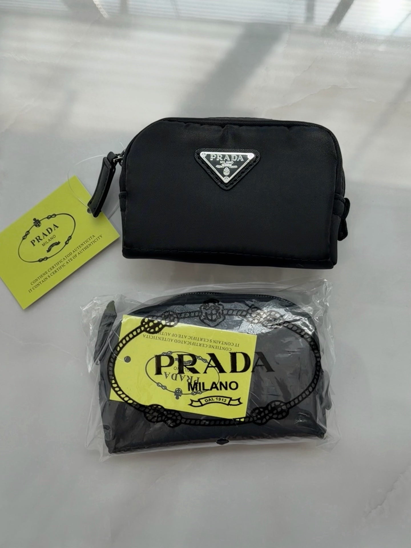 Prada Nylon Black Cosmetic Pouch