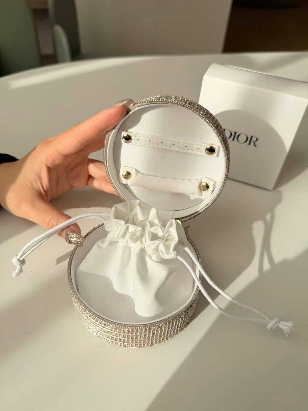 Dior travel jewelry case