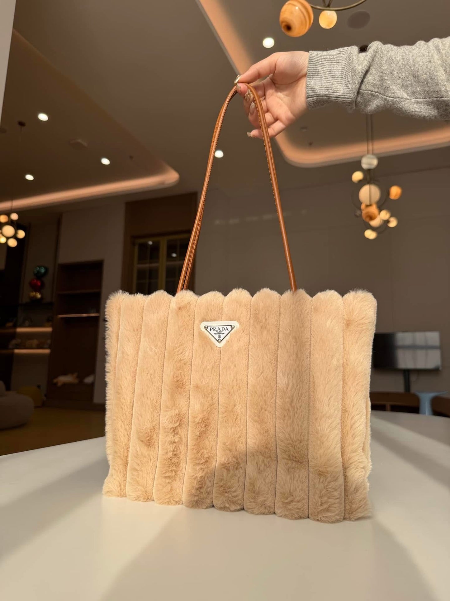 Prada Plush Tote Bag