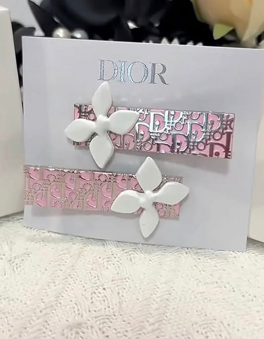 Dior hair clips