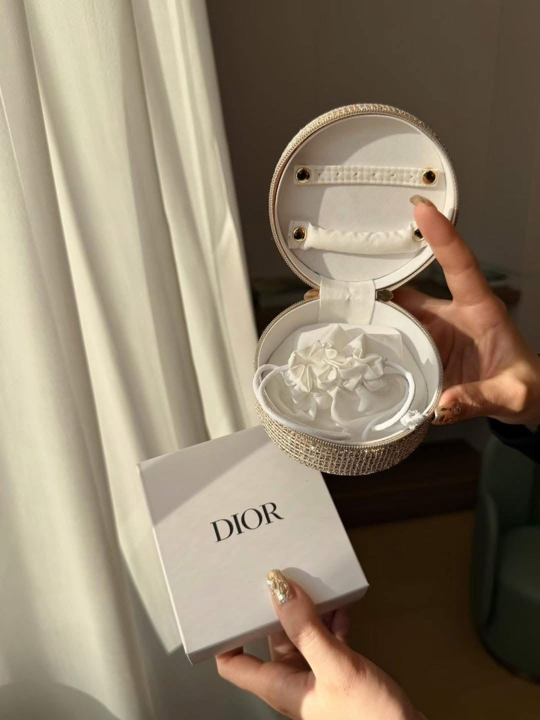 Dior travel jewelry case