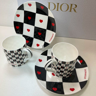 Dior cup and plates set