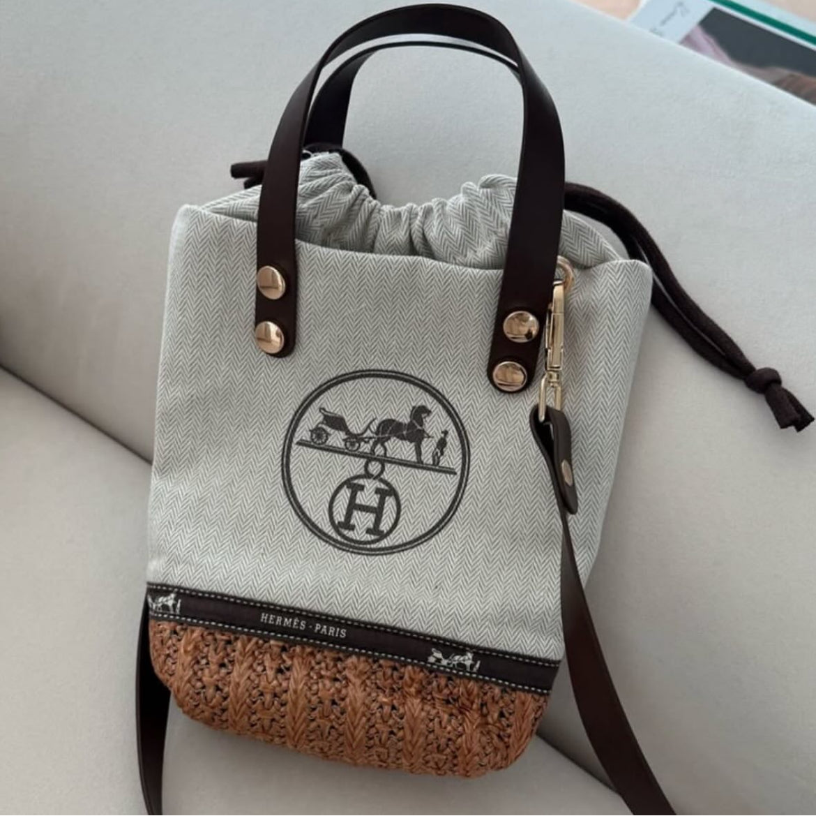 Hermes recycled dustbag