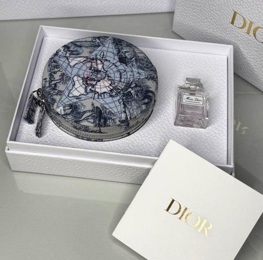 Dior Beauty Privé Gold Status Gift – Around the World Jewelry Case + Miss Dior Miniature