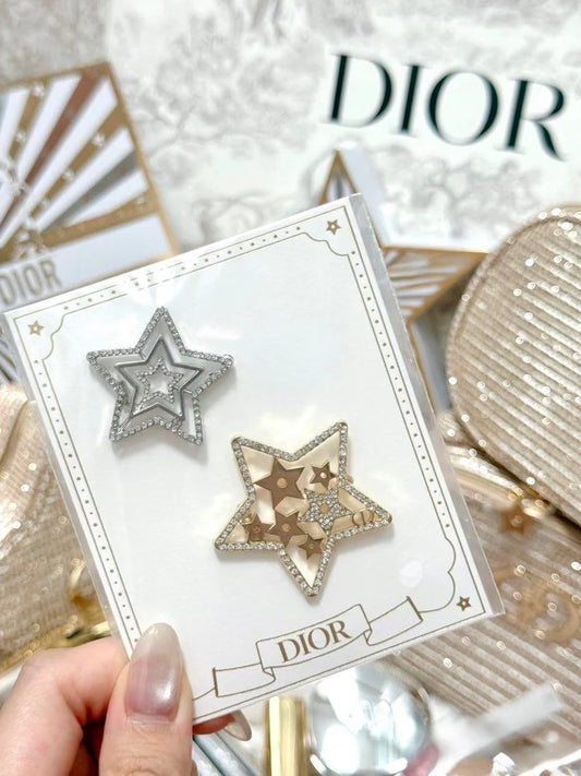 Dior star hairclips