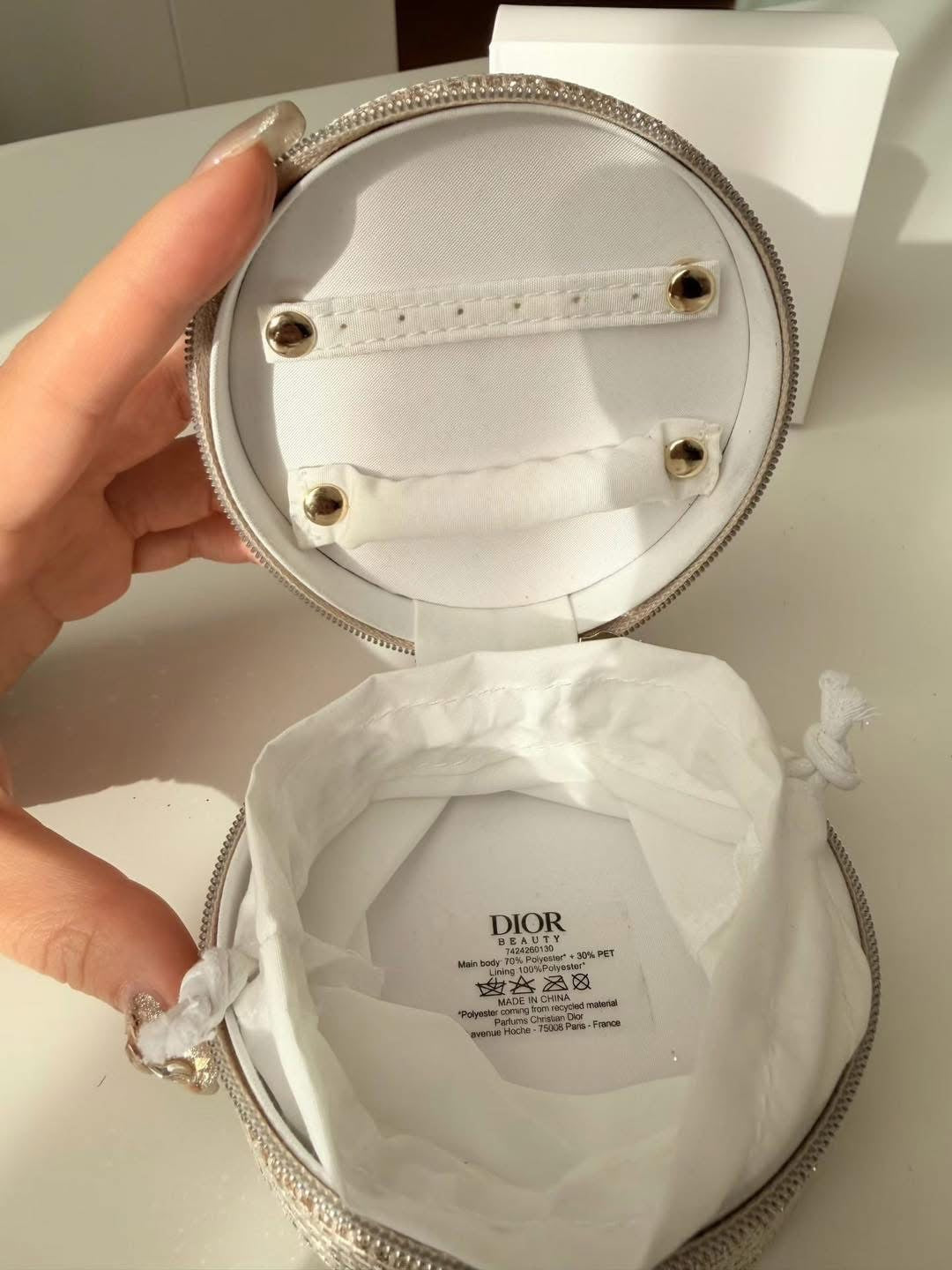 Dior travel jewelry case
