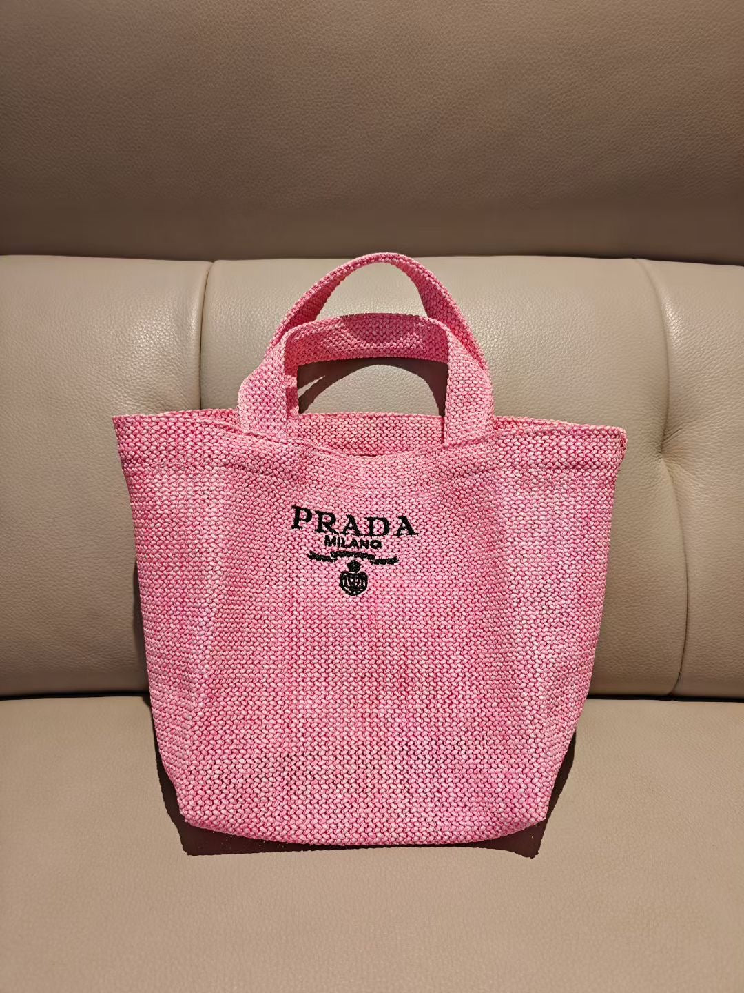 Prada Rafia Tote