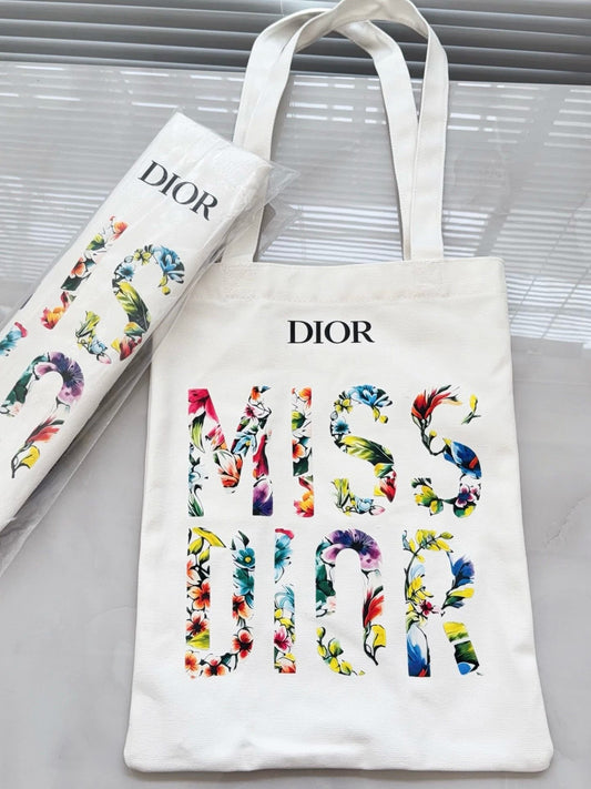 Miss Dior Collection Canvas Tote Bag
