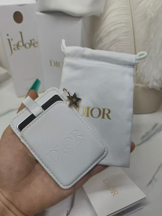 Beauty Compact Mirror And Card Holder