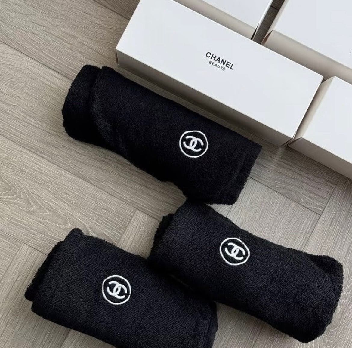 Chanel hair towel