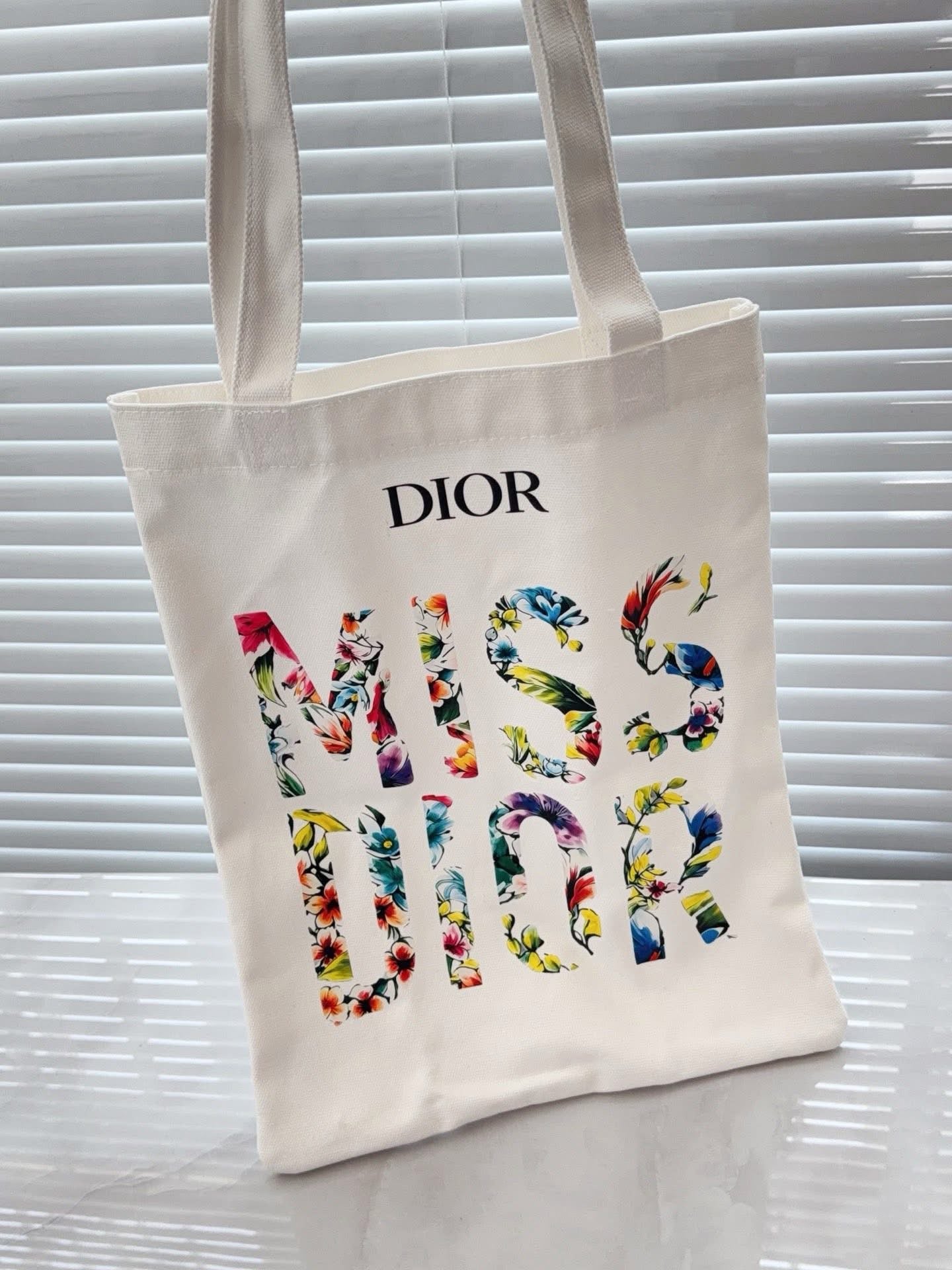 Miss Dior Collection Canvas Tote Bag