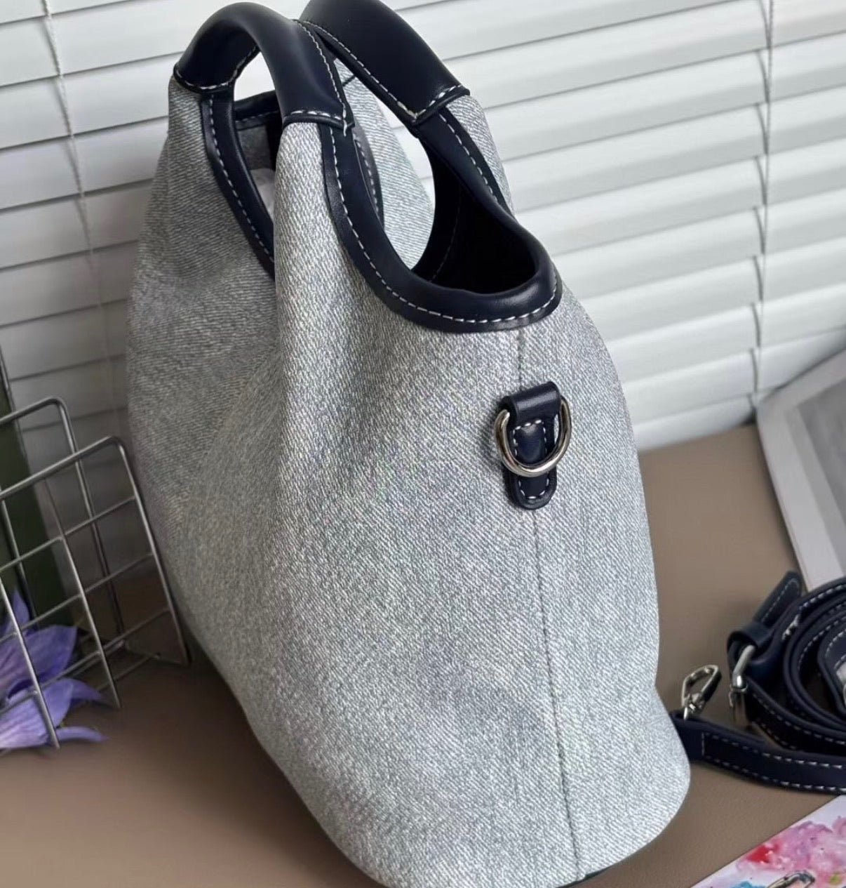 Chanel tote and pouch