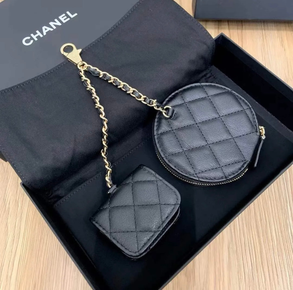 Chanel AirPods case + wallet