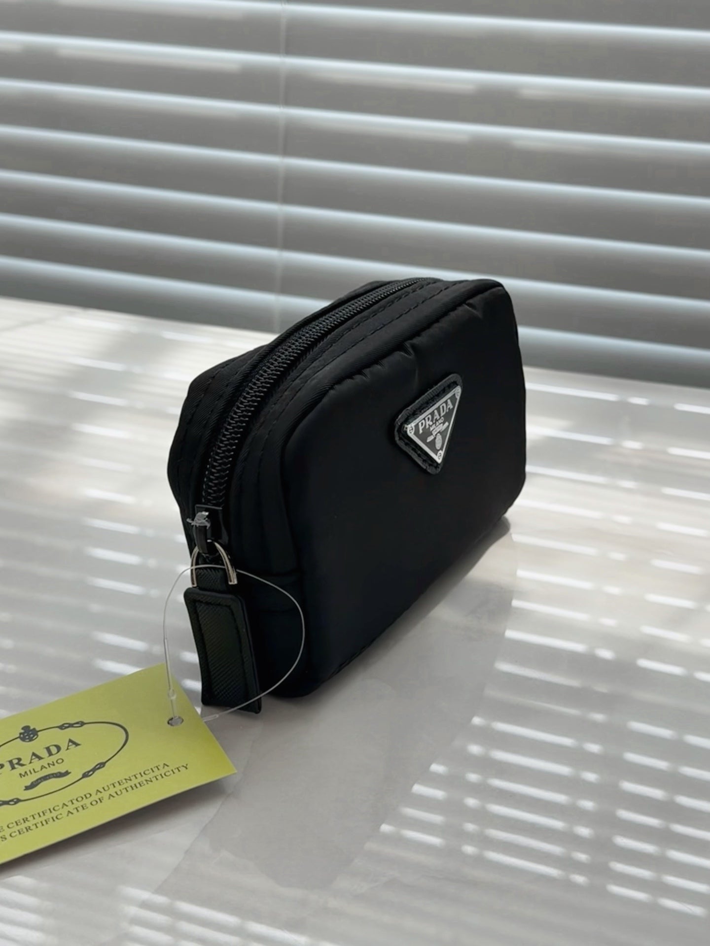 Prada Nylon Black Cosmetic Pouch