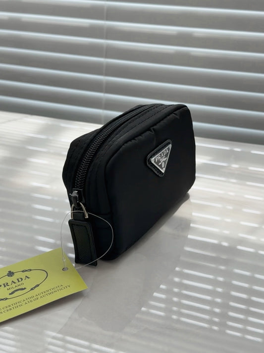 Prada Nylon Black Cosmetic Pouch