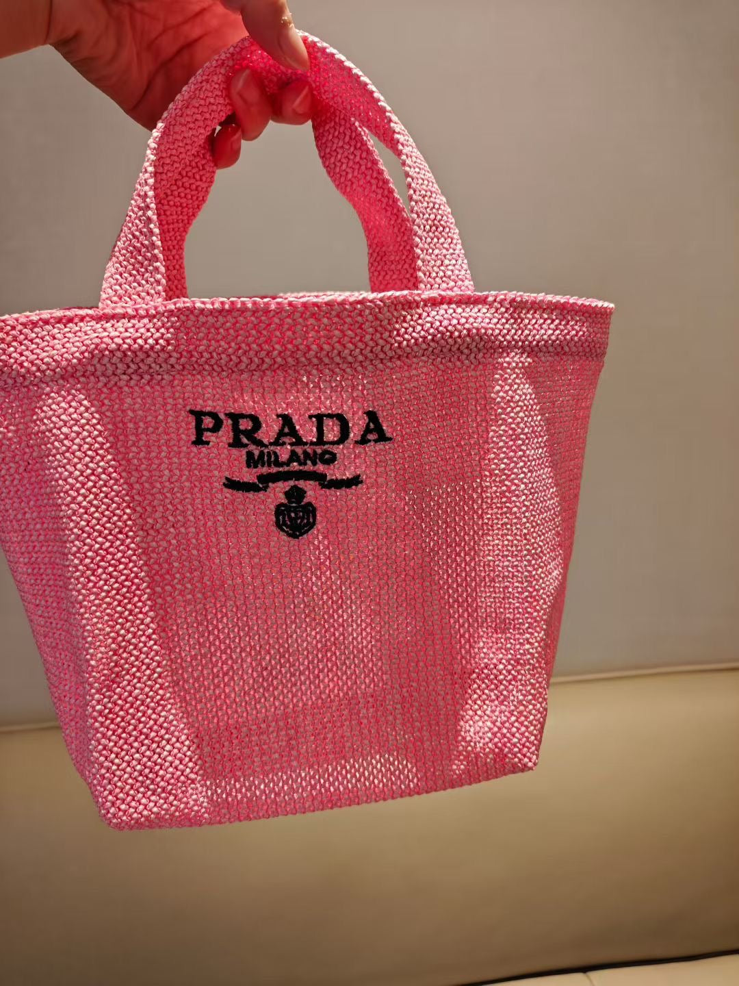 Prada Rafia Tote