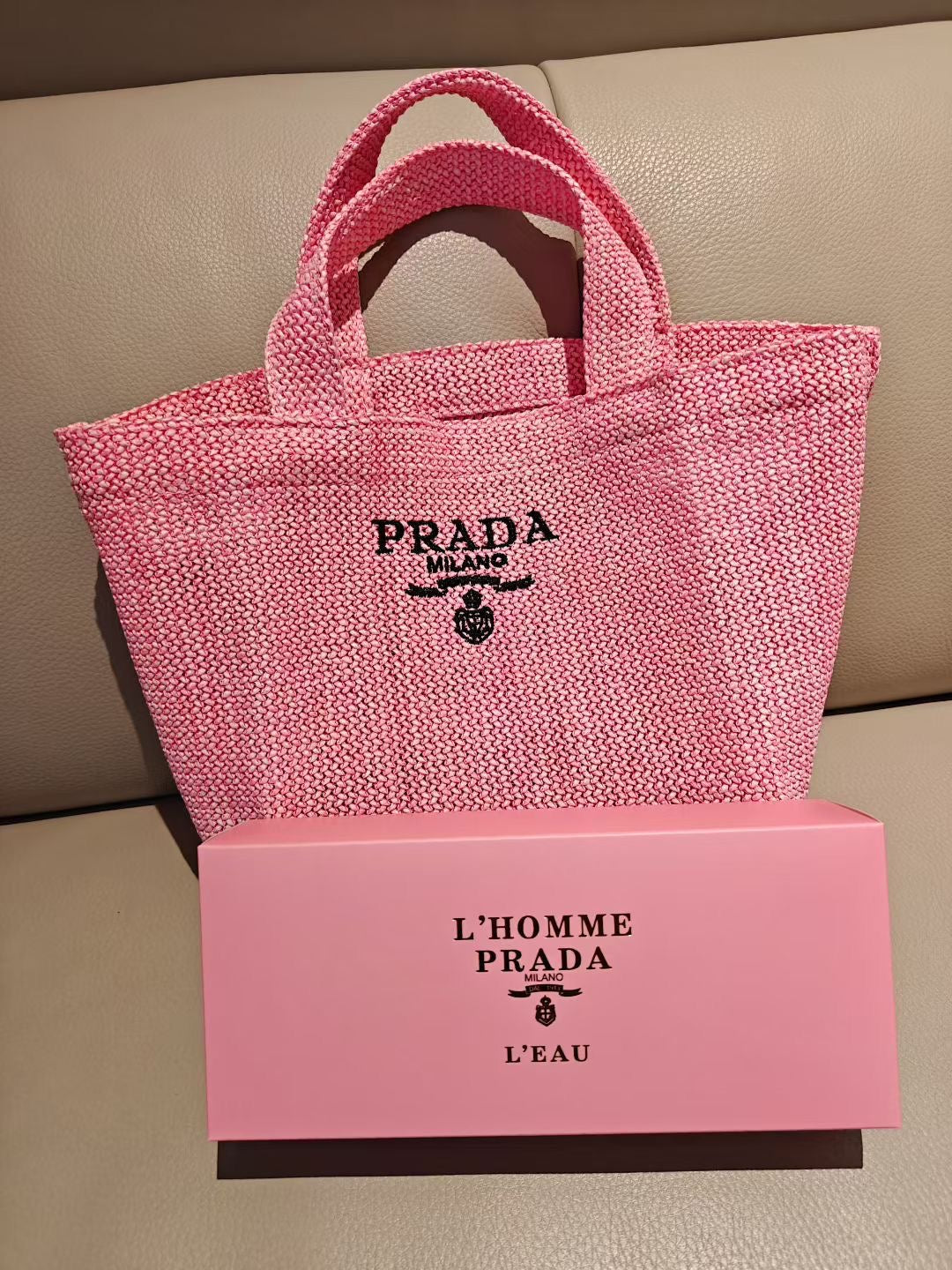 Prada Rafia Tote