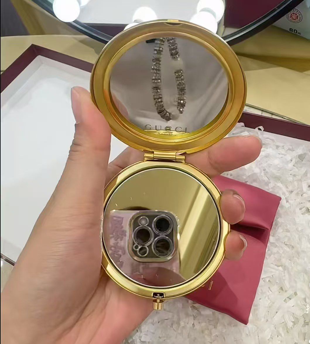 Gucci Floral Print Mirror with Case